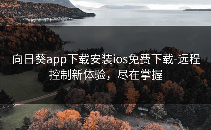向日葵app下载安装ios免费下载-远程控制新体验，尽在掌握